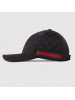 Gucci Black Original GG Canvas Baseball Hat With Web