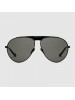 Gucci black and grey Aviator sunglasses