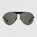 Gucci black and grey Aviator sunglasses