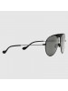 Gucci black and grey Aviator sunglasses