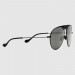 Gucci black and grey Aviator sunglasses