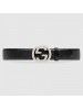 Gucci Signature leather black belt