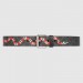 Gucci black GG Supreme belt with Kingsnake print