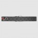 Gucci black GG Supreme belt with Kingsnake print