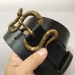 Gucci Leather belt with snake buckle