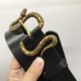 Gucci Leather belt with snake buckle