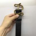 Gucci Leather belt with snake buckle