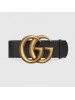 Gucci 7CM(2.75") Wide Leather Belt With Double G