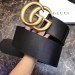 Gucci 7cm(2.75") Wide Leather Belt With Double G