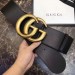 Gucci 7cm(2.75") Wide Leather Belt With Double G