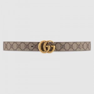 GG Marmont reversible brown leather belt