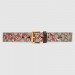 Gucci GG Supreme belt with Kingsnake print