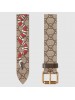 Gucci GG Supreme belt with Kingsnake print