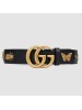 Gucci Black Leather Belt With Animal Studs