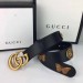 Gucci Black Leather Belt With Animal Studs