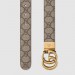 Gucci GG Marmont reversible white leather belt