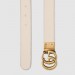 Gucci GG Marmont reversible white leather belt