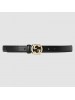 Gucci Leather belt with interlocking G buckle