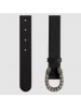 Gucci Leather belt with crystal Dionysus buckle