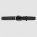 Gucci Leather belt with crystal Dionysus buckle