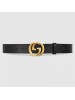 Gucci Leather belt with interlocking G buckle 474347