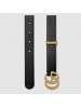 Gucci Leather belt with torchon Double G buckle